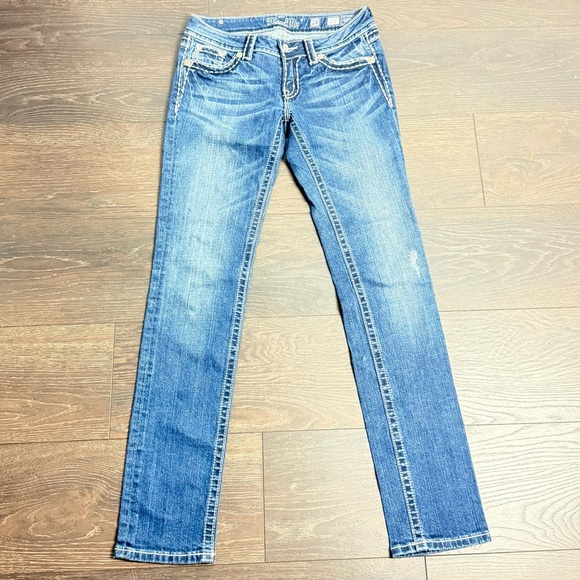 Miss Me Skinny Blue Jeans - Picture 1 of 11